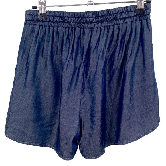 Anthropologie Askari Dark Chambray Flutter Shorts Size XS - Picture 3 of 10